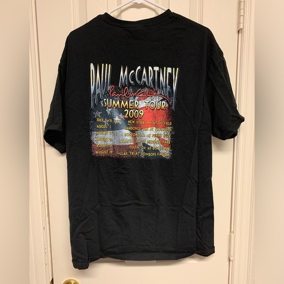 Paul McCartney summer tour 2009 concert tee mens t-shirt size XL Extra Large EUC - Picture 6 of 9